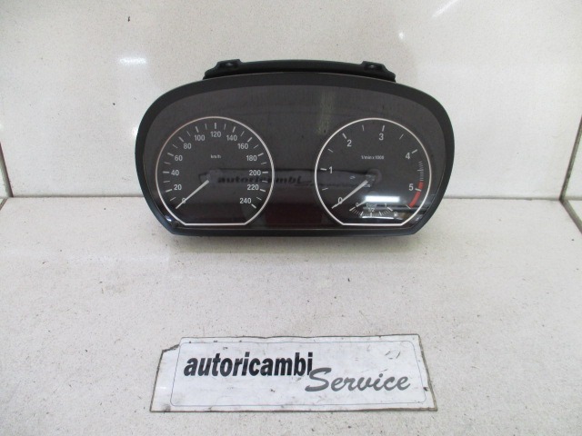INSTRUMENT CLUSTER / INSTRUMENT CLUSTER OEM N. 1024952-84  ORIGINAL PART ESED BMW SERIE 1 BER/COUPE/CABRIO E81/E82/E87/E88 LCI RESTYLING (2007 - 2013) DIESEL 20  YEAR OF CONSTRUCTION 2008