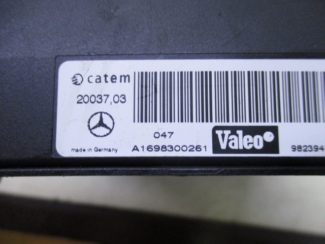 AUXILIARY HEATER OEM N. 1698300261 ORIGINAL PART ESED MERCEDES CLASSE A W169 5P C169 3P (2004 - 04/2008) DIESEL 20  YEAR OF CONSTRUCTION 2004