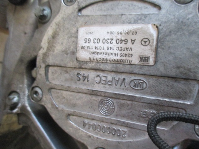 COMPLETE ENGINES . OEM N. 640940 ORIGINAL PART ESED MERCEDES CLASSE A W169 5P C169 3P (2004 - 04/2008) DIESEL 20  YEAR OF CONSTRUCTION 2006