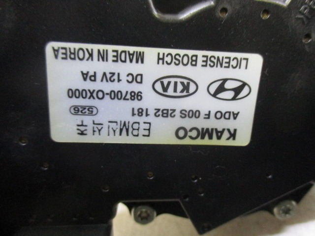 REAR WIPER MOTOR OEM N. 98700-0X000 ORIGINAL PART ESED HYUNDAI I10 (2008 - 11/2010) BENZINA/GPL 11  YEAR OF CONSTRUCTION 2009