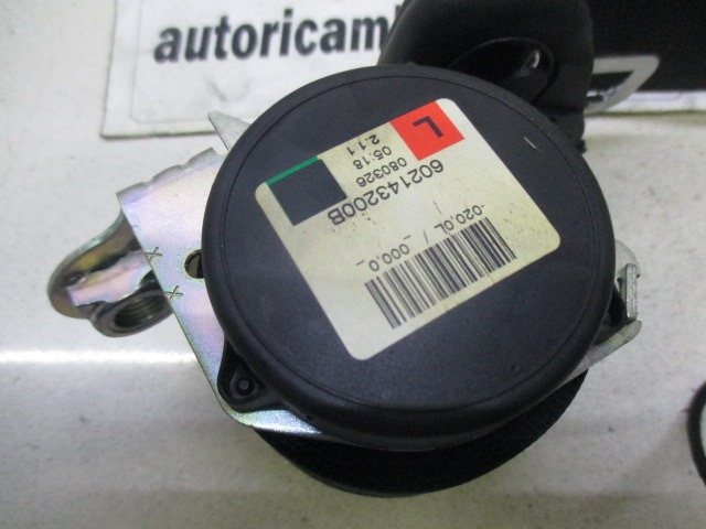 SEFETY BELT OEM N.  ORIGINAL PART ESED OPEL ASTRA H RESTYLING L48 L08 L35 L67 5P/3P/SW (2007 - 2009) DIESEL 17  YEAR OF CONSTRUCTION 2009