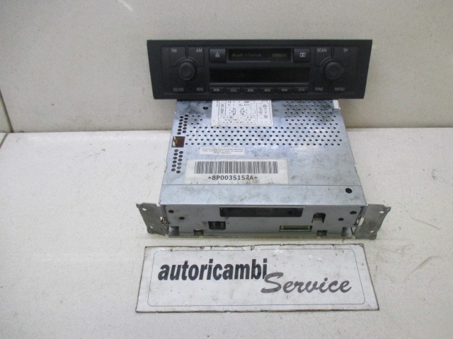 RADIO CD?/ AMPLIFIER / HOLDER HIFI SYSTEM OEM N. 8P0035152A ORIGINAL PART ESED AUDI A3 8P 8PA 8P1 (2003 - 2008)BENZINA 20  YEAR OF CONSTRUCTION 2005