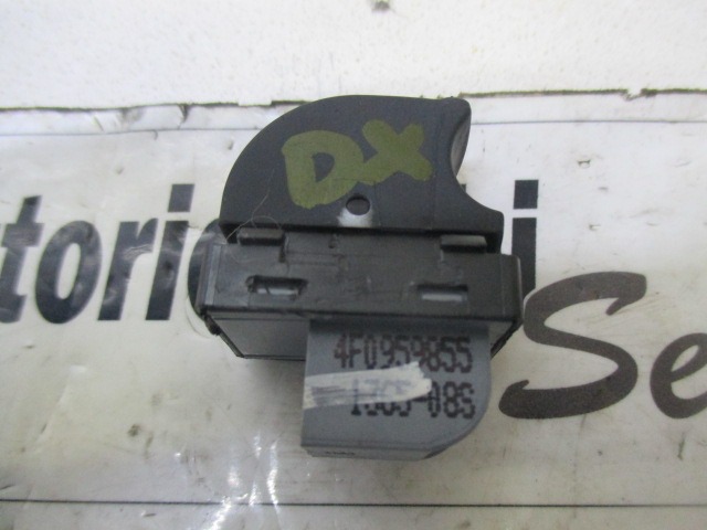 SWITCH WINDOW LIFTER OEM N. 4F0959855 ORIGINAL PART ESED AUDI A3 8P 8PA 8P1 (2003 - 2008)BENZINA 20  YEAR OF CONSTRUCTION 2005