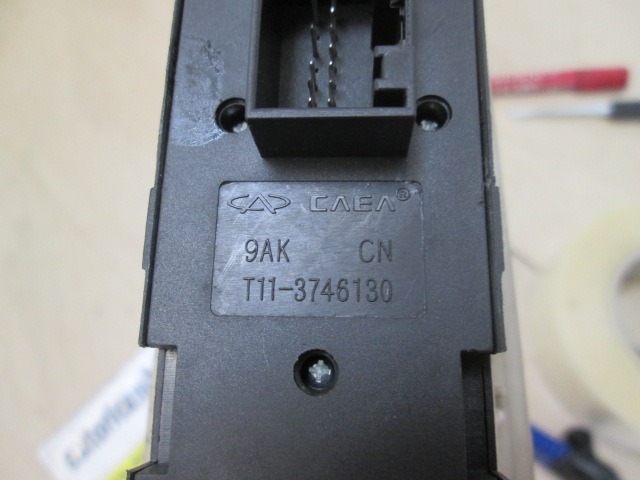 SWITCH WINDOW LIFTER OEM N. T11-3746130 ORIGINAL PART ESED DR 5 (2007 - 07/2014) BENZINA/GPL 16  YEAR OF CONSTRUCTION 2008